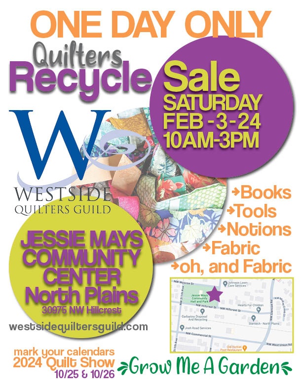 Westside Quilters Guild Recycle Sale