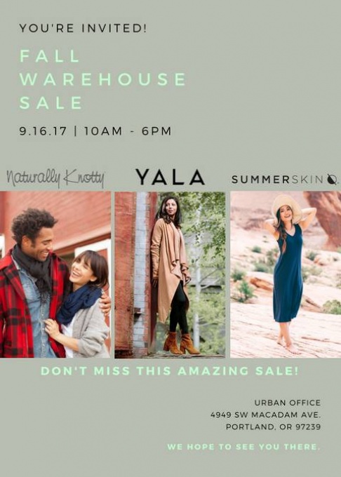 Fall Warehouse Sale