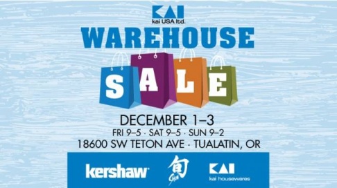 KAI Housewares, Shun, & Kershaw Warehouse Sale